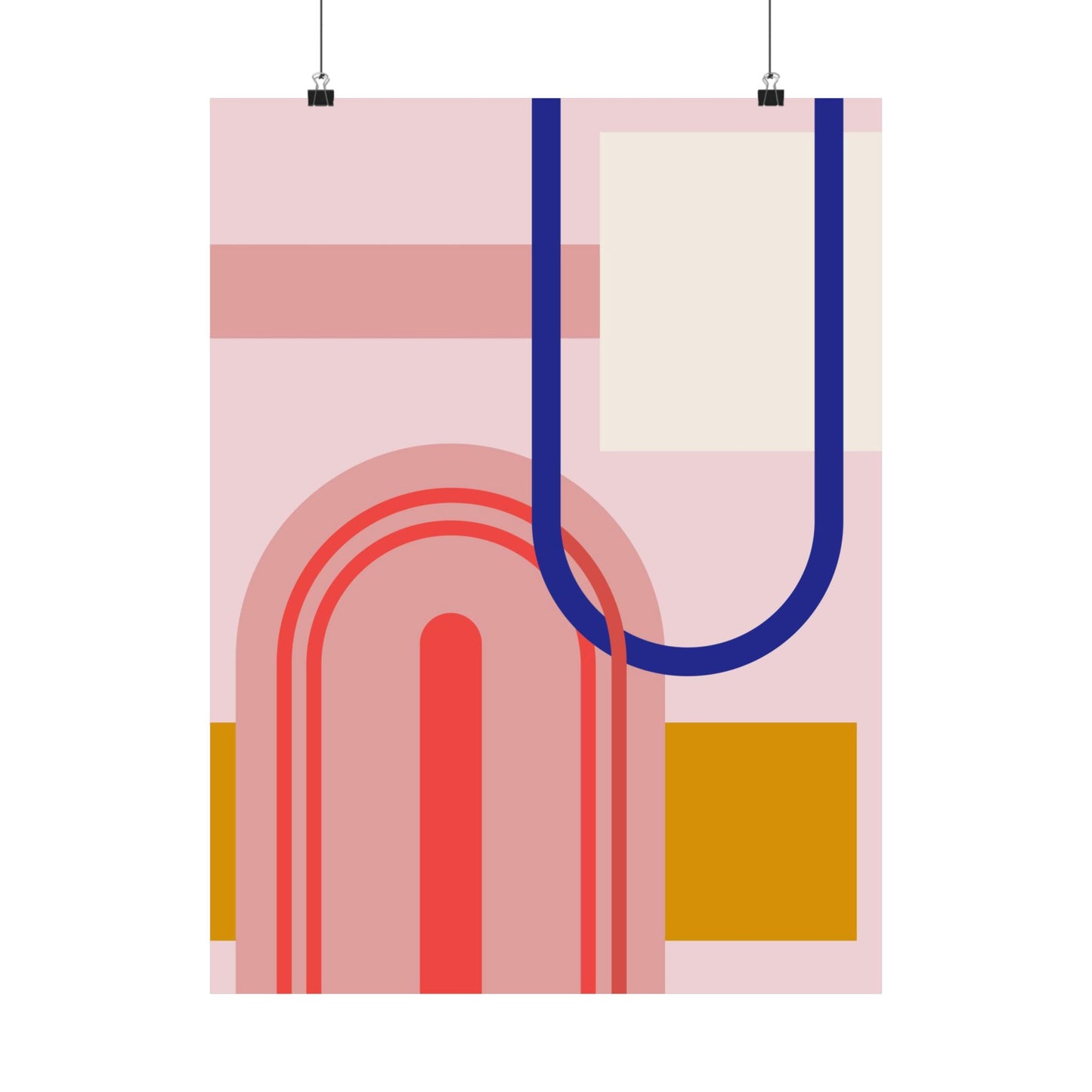 “Modern Arches” – Minimal Geometric Art Print
