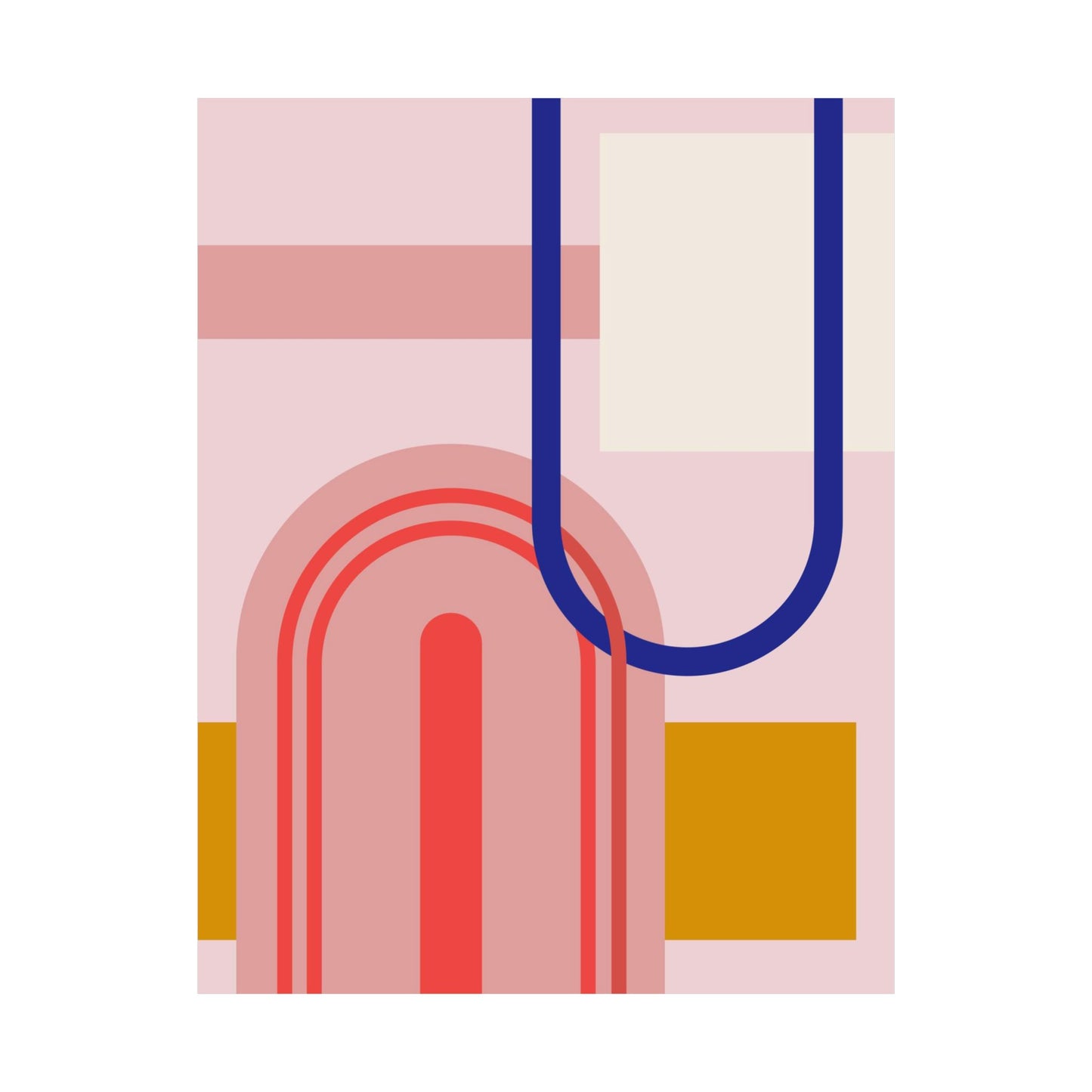 “Modern Arches” – Minimal Geometric Art Print