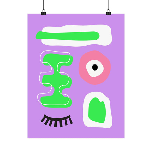 “Wink & Blink” – Bold Abstract Art Print