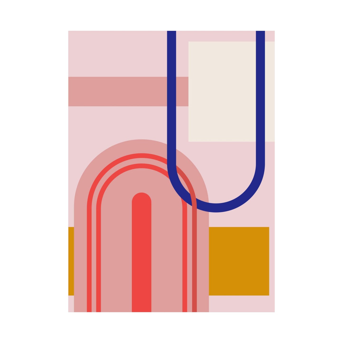 “Modern Arches” – Minimal Geometric Art Print