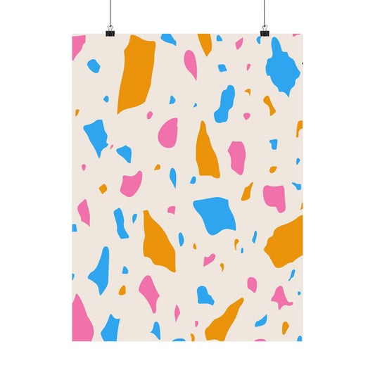 “Candy Confetti” – Terrazzo-Inspired Abstract Print