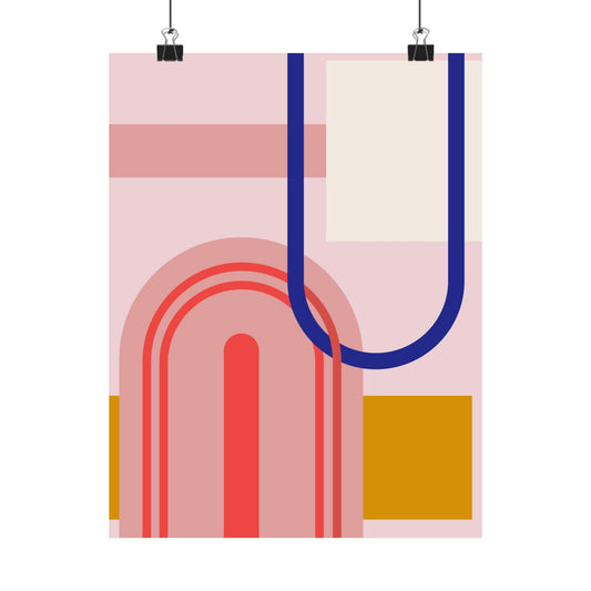 “Modern Arches” – Minimal Geometric Art Print