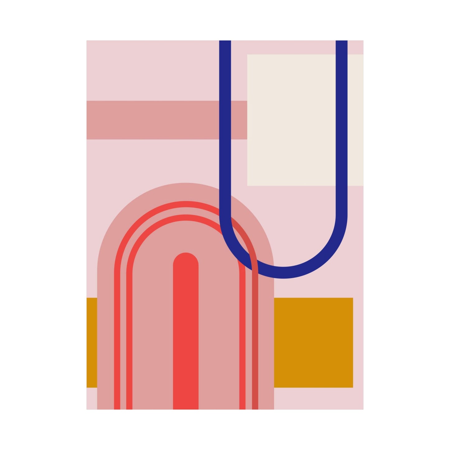 “Modern Arches” – Minimal Geometric Art Print