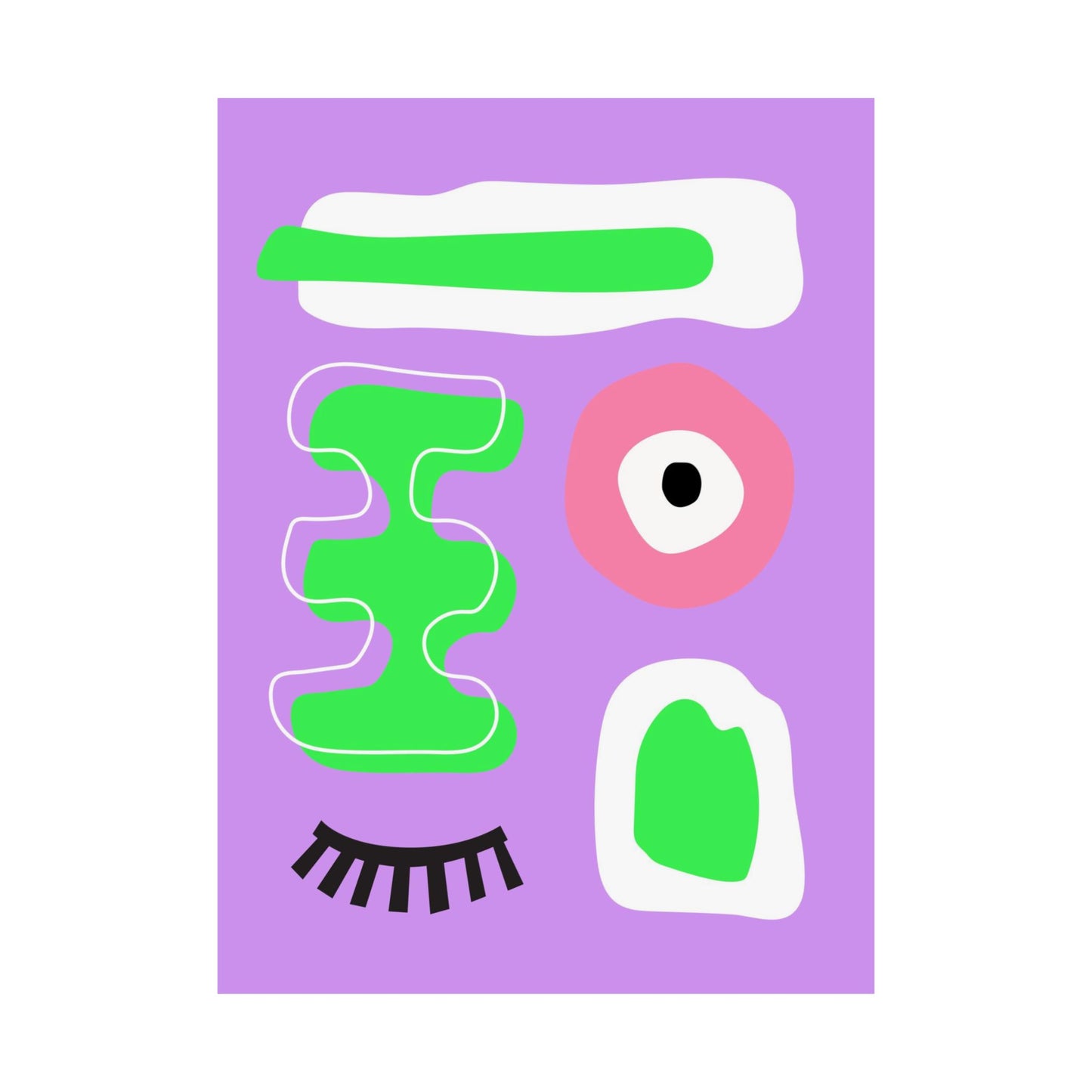 “Wink & Blink” – Bold Abstract Art Print