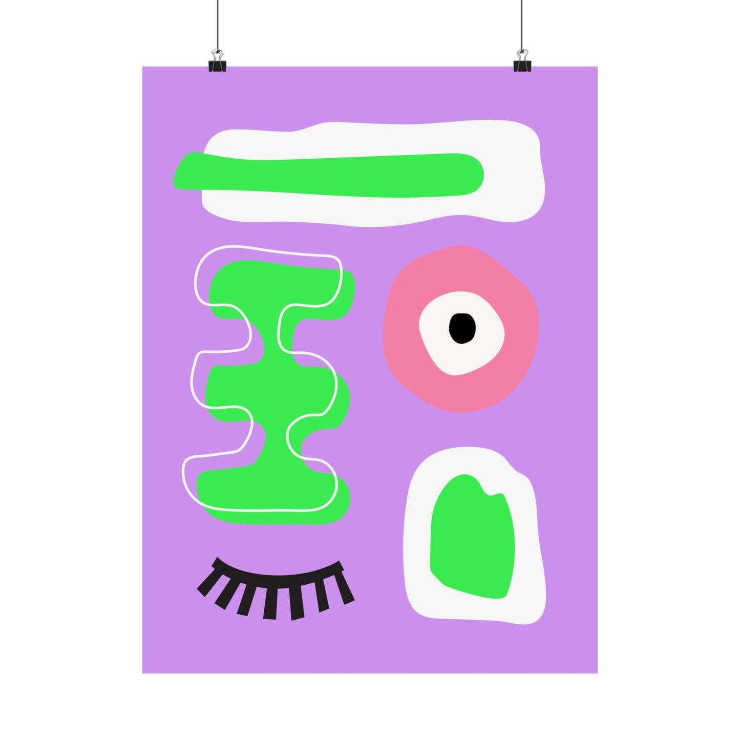 “Wink & Blink” – Bold Abstract Art Print