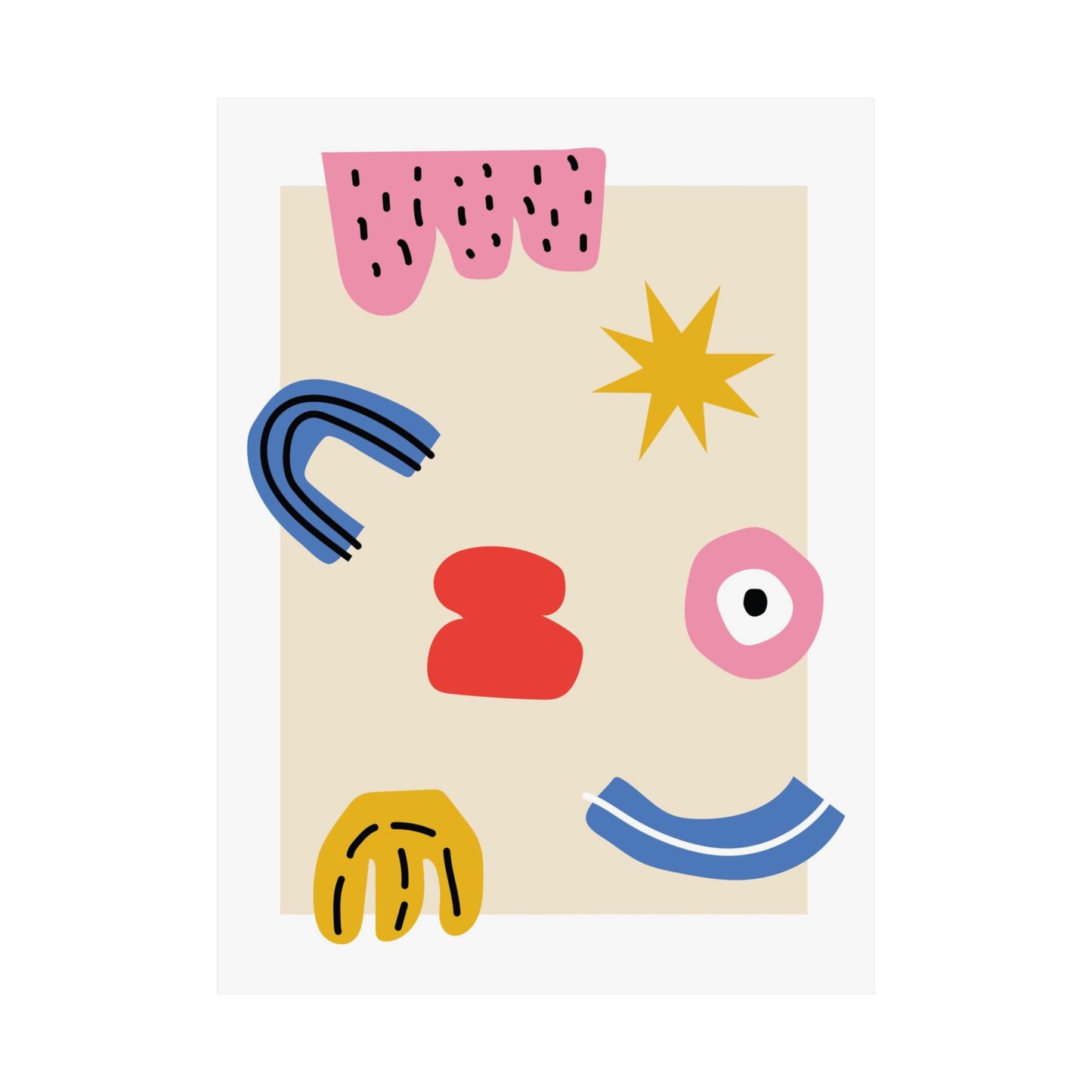 “Playground” – Colorful Kids’ Art Print