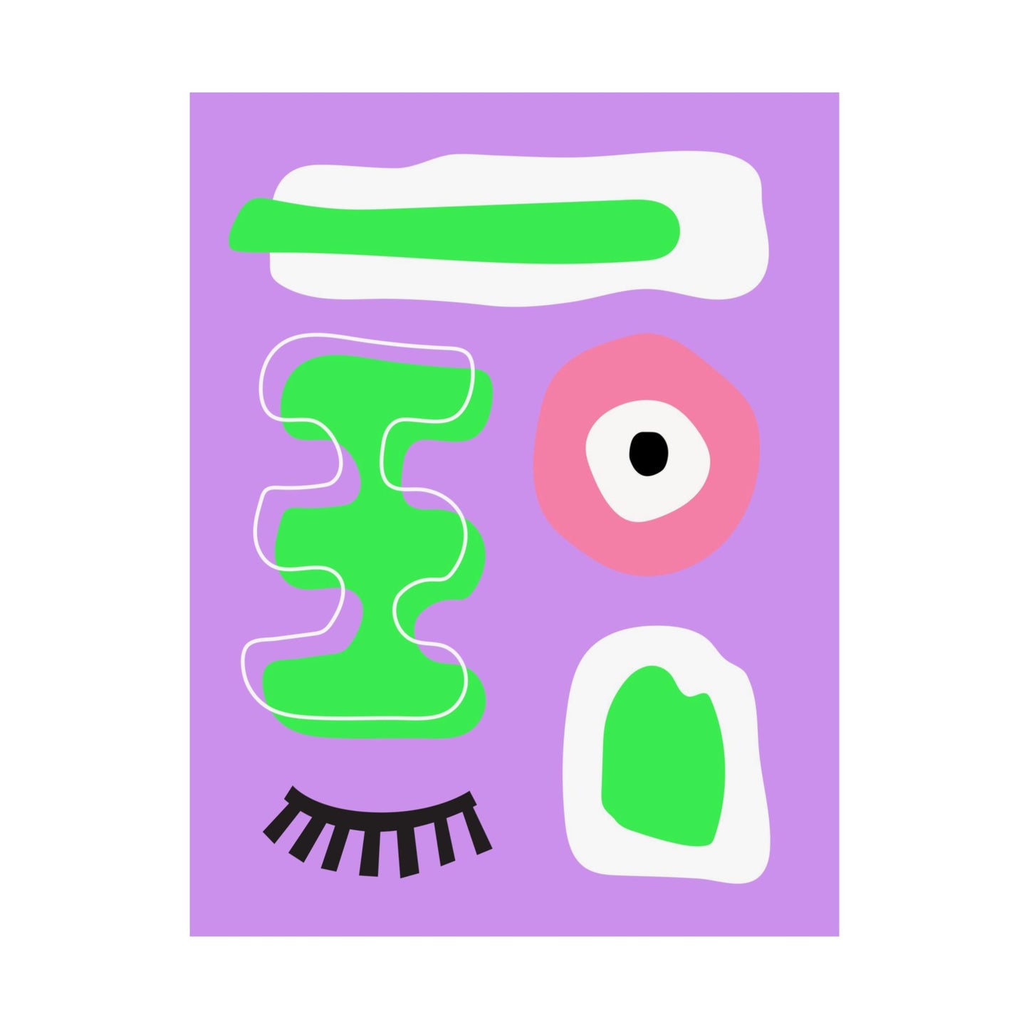 “Wink & Blink” – Bold Abstract Art Print