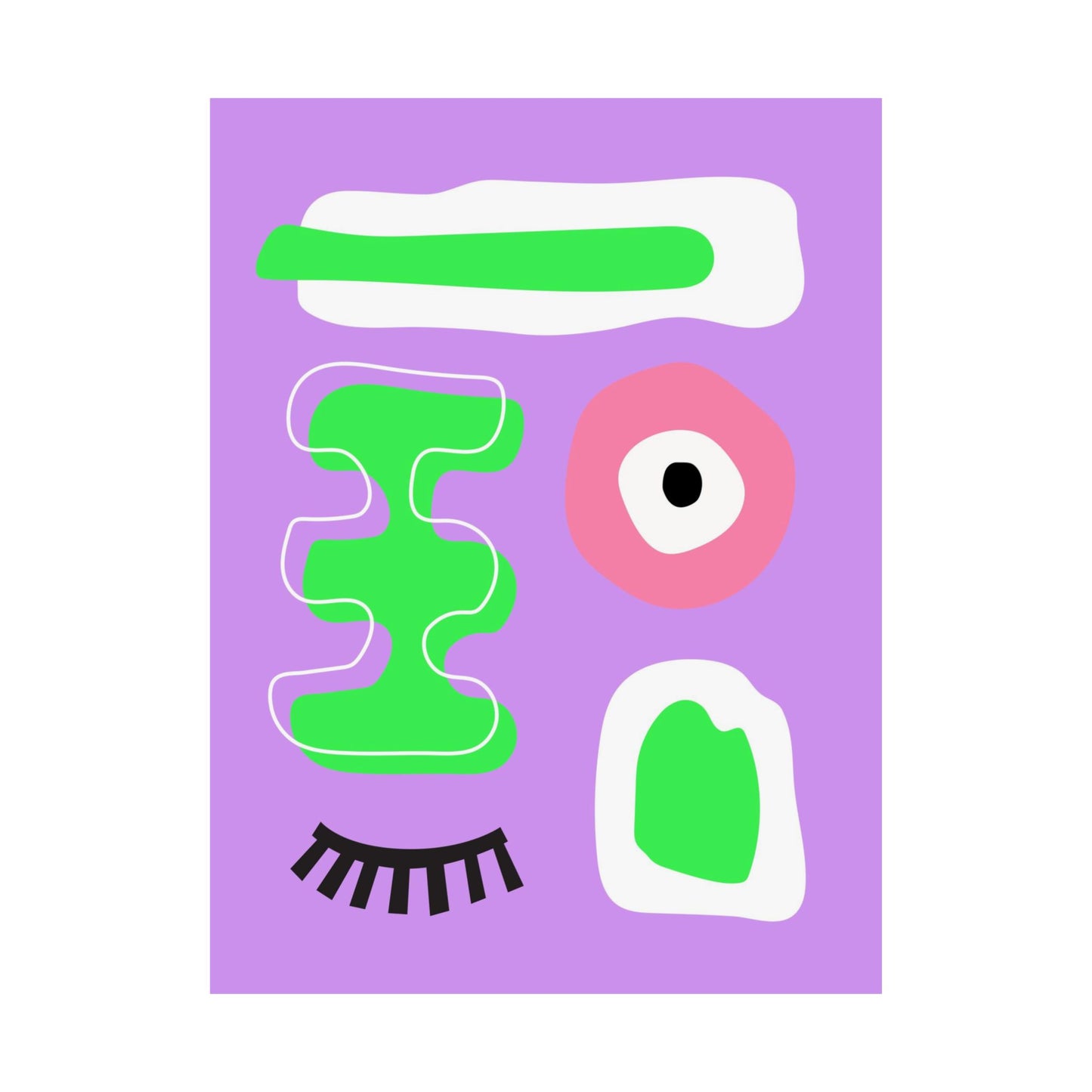 “Wink & Blink” – Bold Abstract Art Print