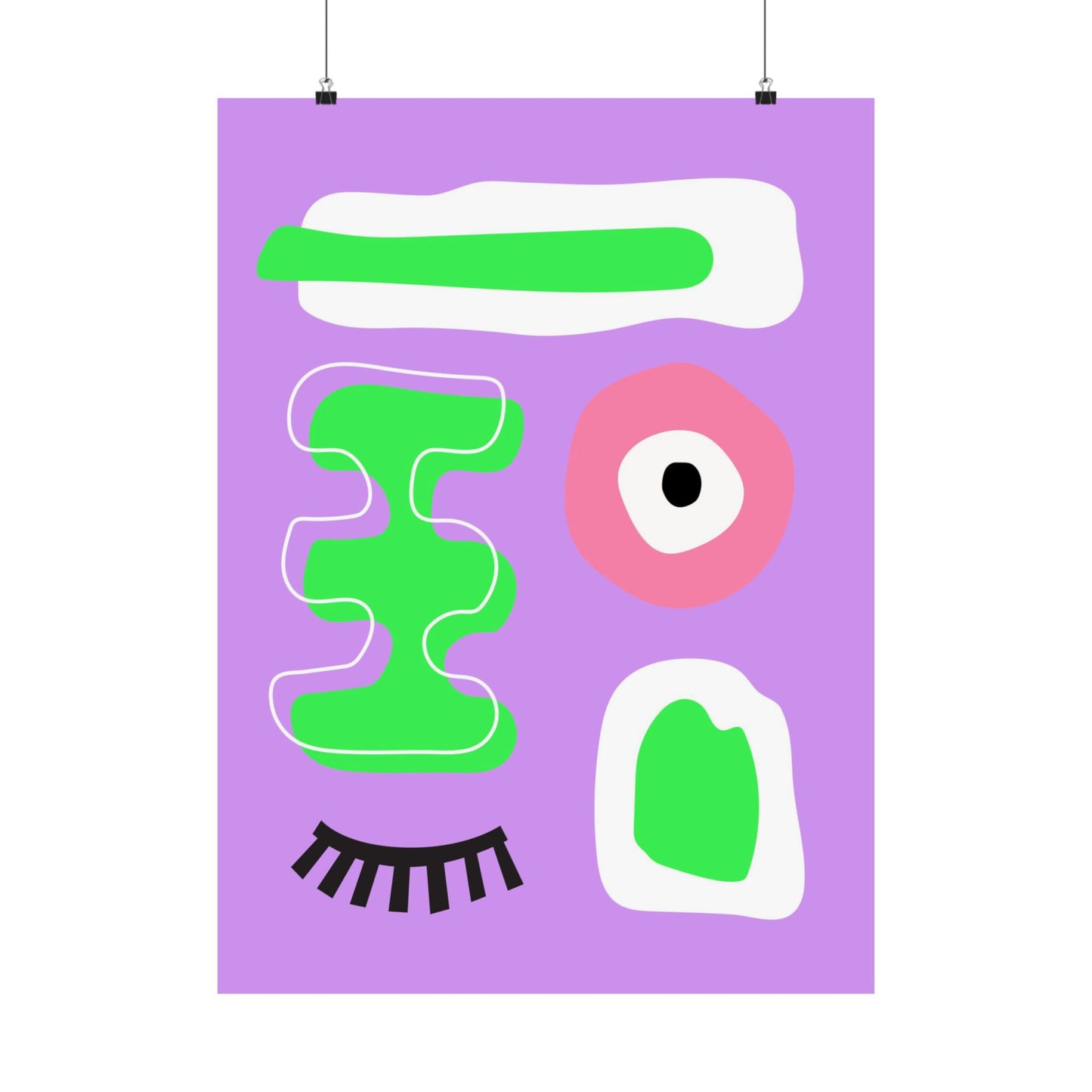 “Wink & Blink” – Bold Abstract Art Print