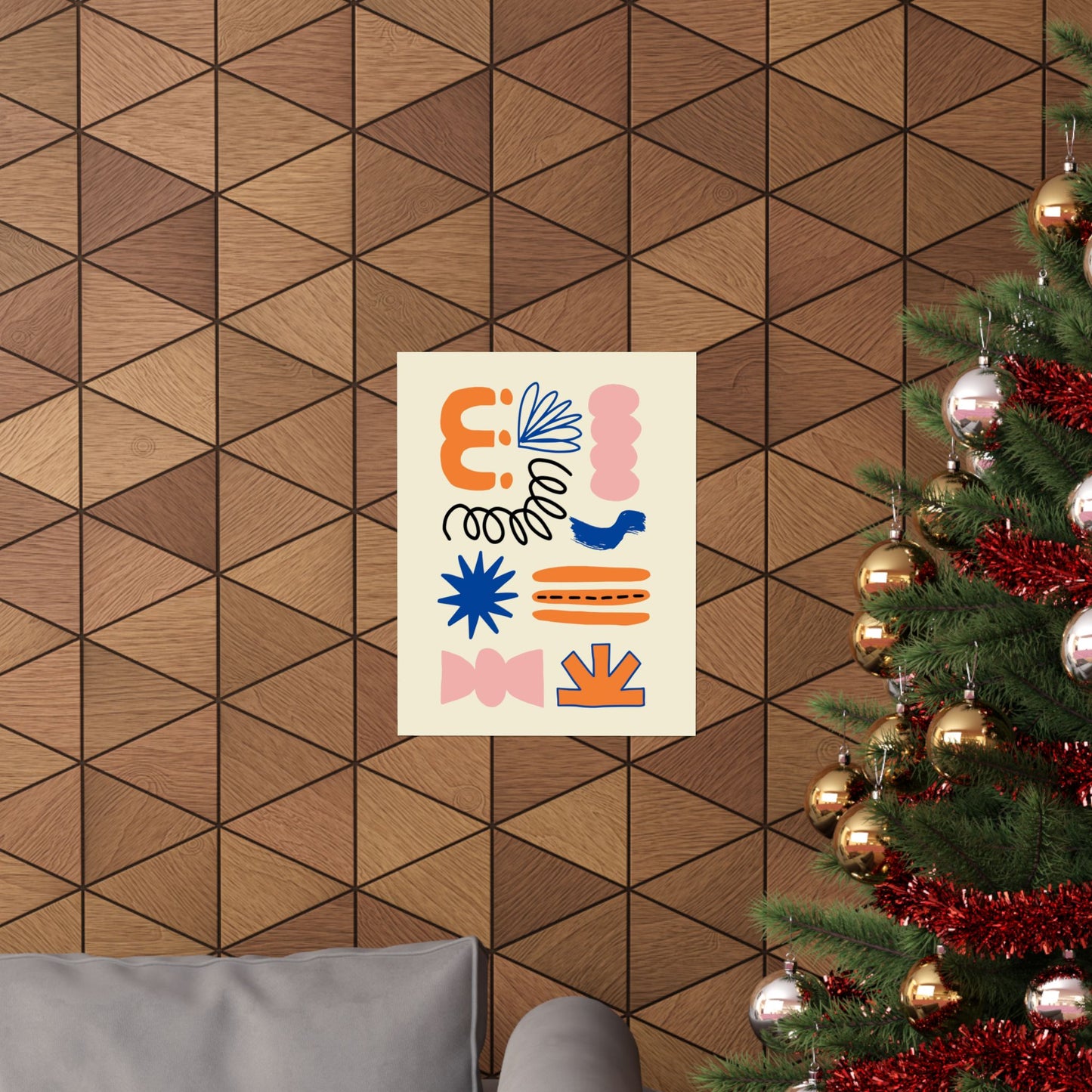 “Playful Abstraction” – Colorful Modern Art Print by Baudry Studio