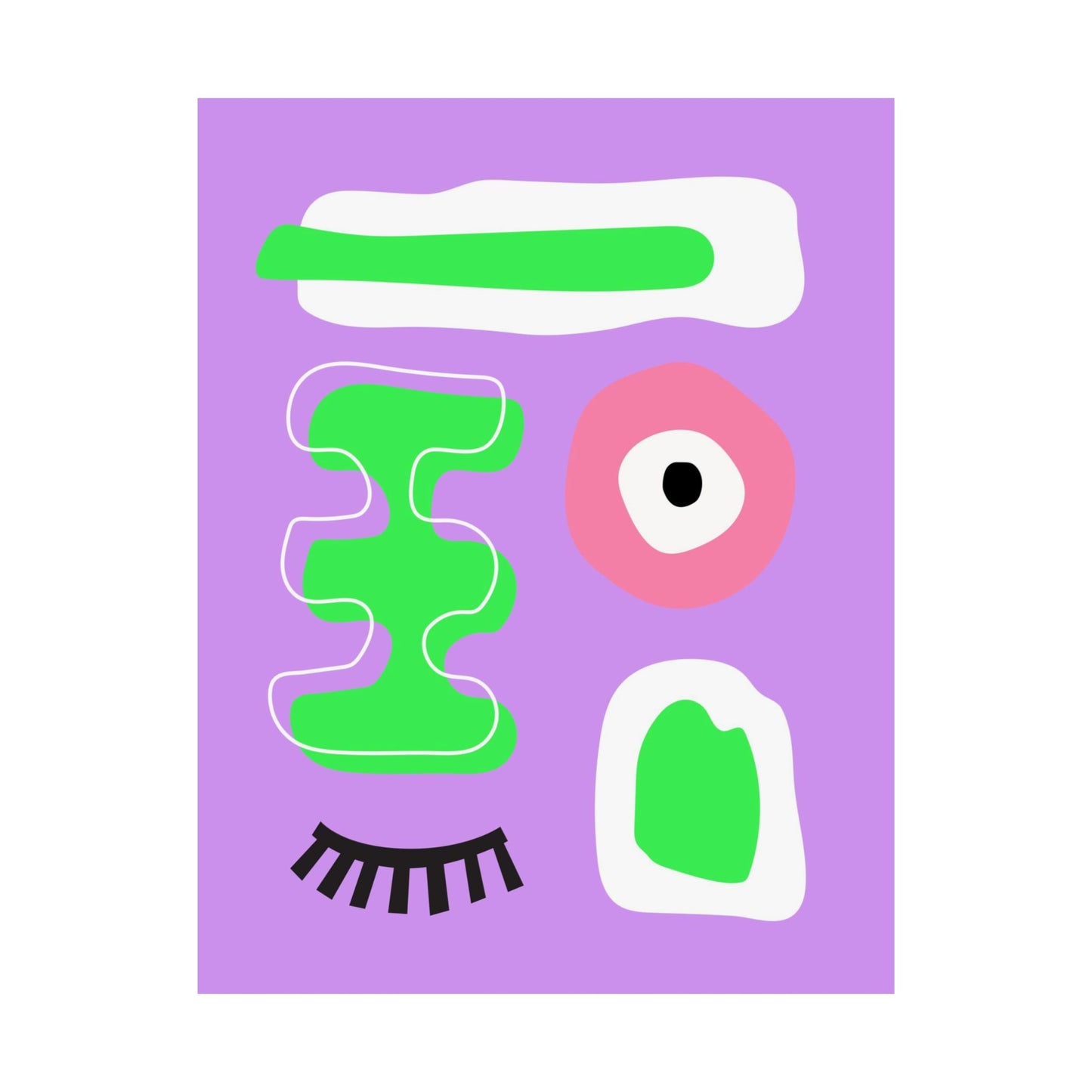 “Wink & Blink” – Bold Abstract Art Print